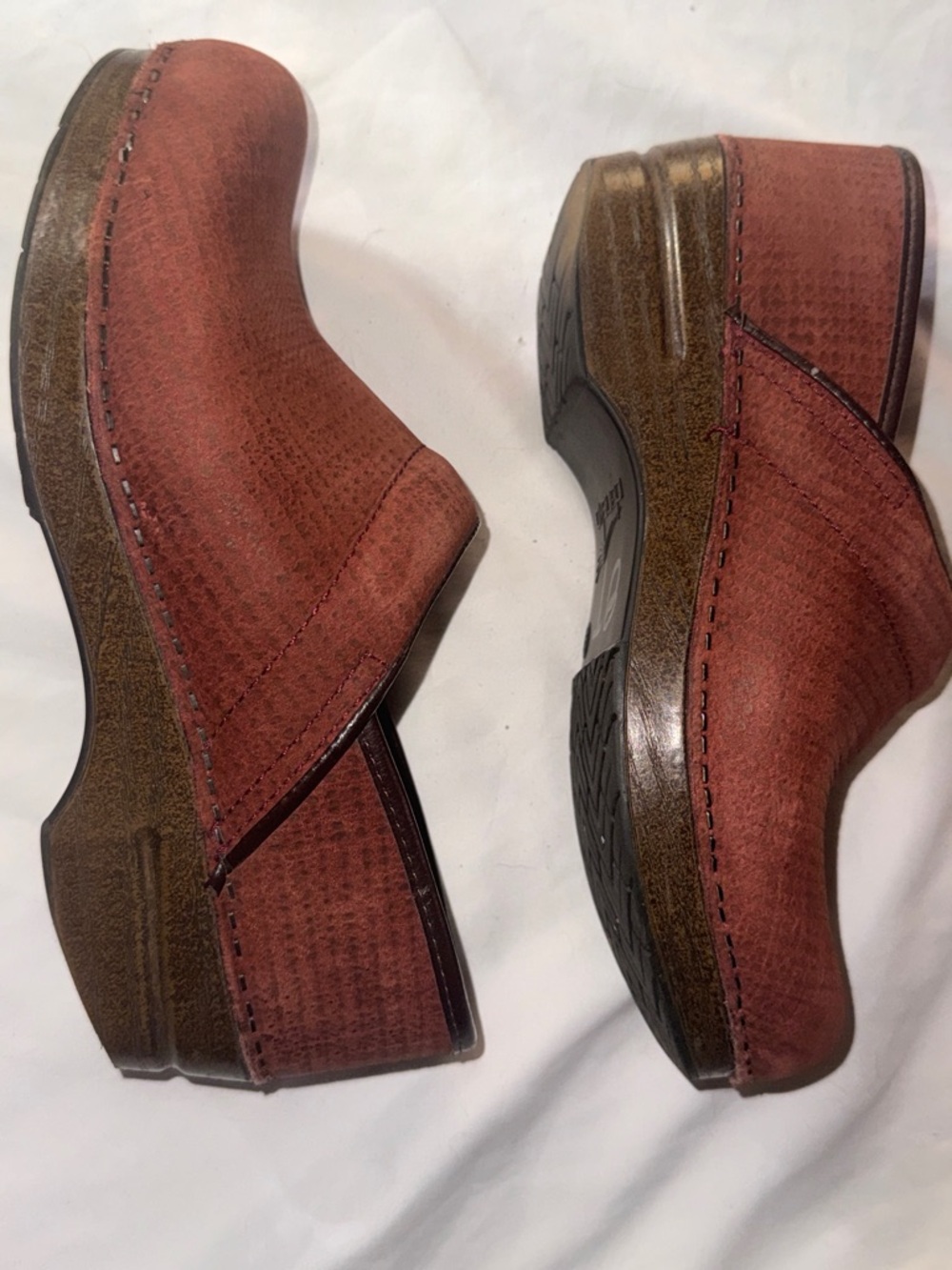 Dansko Women's Slip-On Clogs in Burnt Orange - Picture 3 of 9